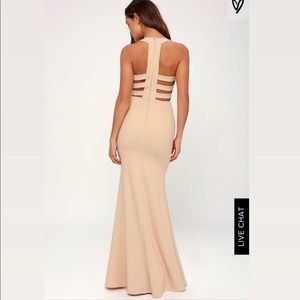 Nude Bridesmaid dress Lulus